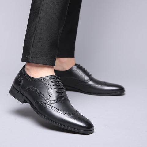 Men's Retro Business Formal Wear Fashion British Leather Shoes