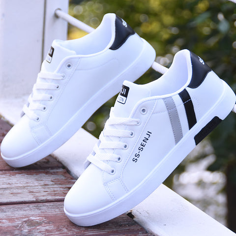 Men's Fashion White Korean Versatile Sports Sneakers