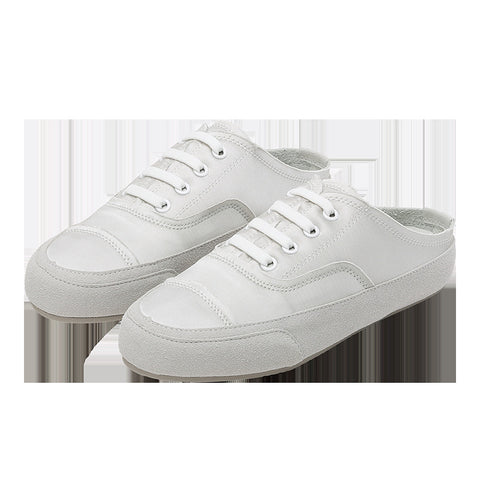 And Satin Spanish Niche Lazy Step-on Casual Shoes