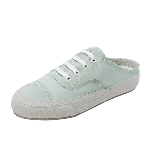 And Satin Spanish Niche Lazy Step-on Casual Shoes