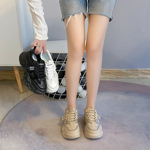 Korean Style Clunky Female Spring Sports Sneakers
