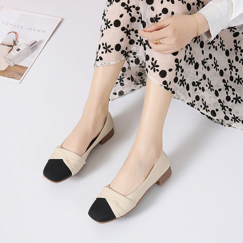 Women's Pumps Gentle Wanwan Style Chunky Mary Casual Shoes