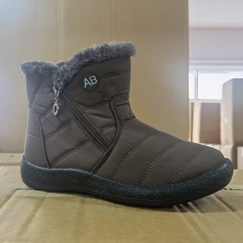 Women's Size Winter Warm Side Zipper Lightweight Snow Boots
