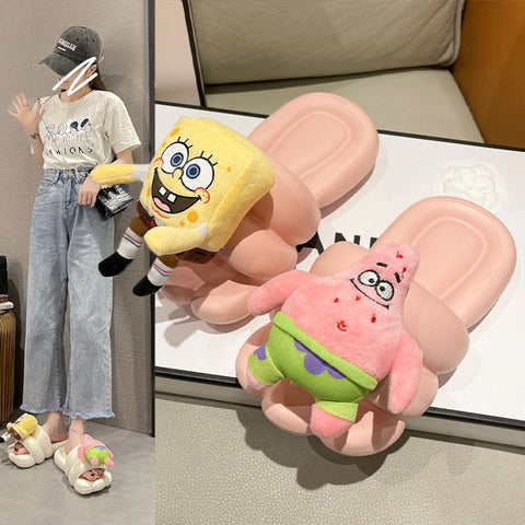 And Cartoon Cute Female Summer Outdoor Slippers