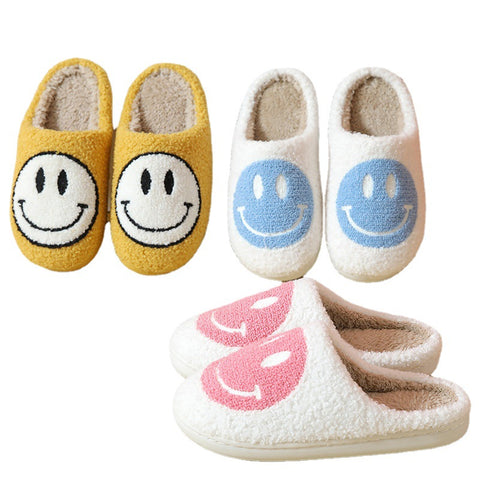 Women's & Men's Couple Cotton Household Cute Thick Bottom Slippers