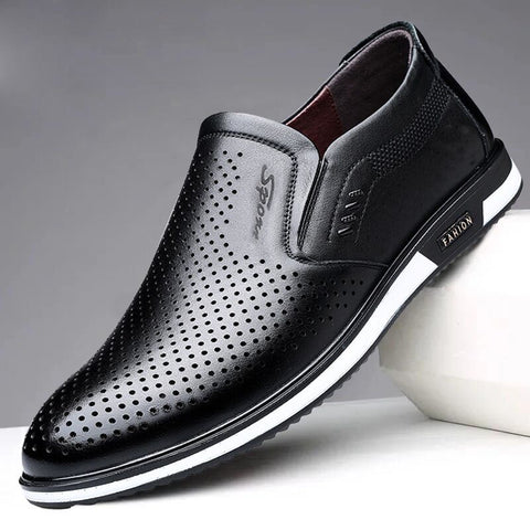 Men's Spring Fashion Trendy Business Breathable Leather Shoes