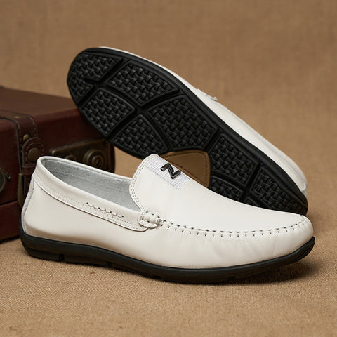 Stylish Men's Genuine Fashion White Handsome Loafers
