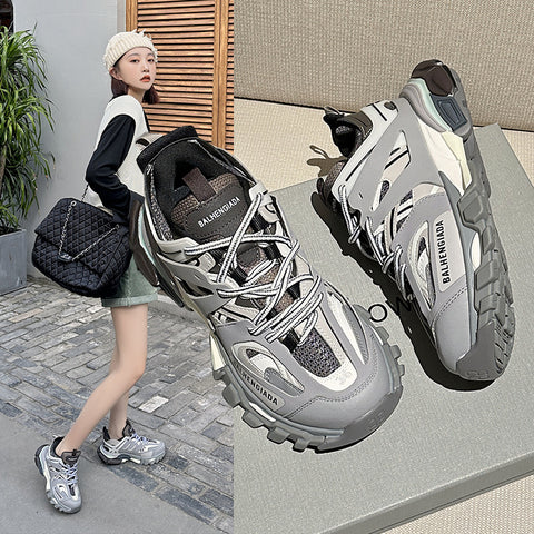 Women's & Men's Generations Breathable Clunky Comfortable Transparent Mesh Sneakers