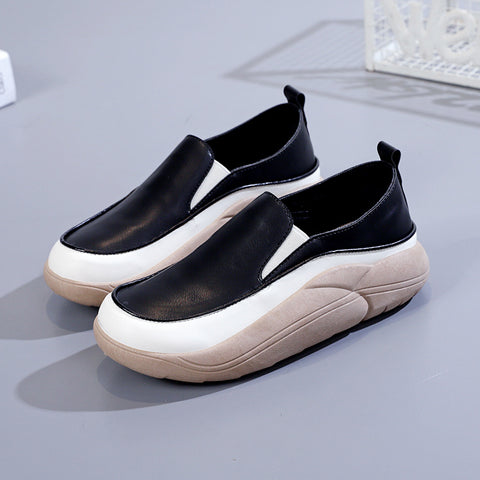 Women's One Pedal Outdoor Fashionable Thick-soled Height Loafers