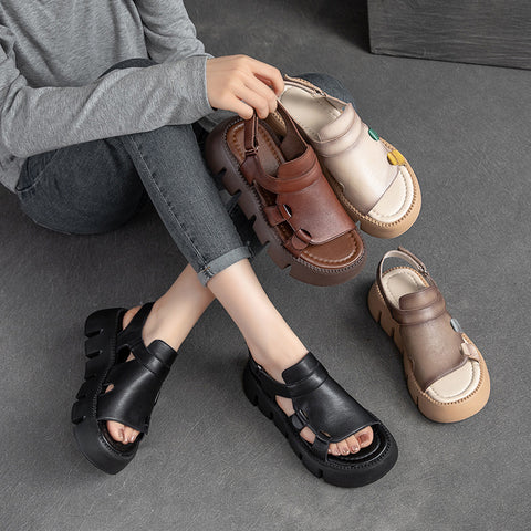 Women's Shanghai Fashion Breathable Platform Hollow Out Sandals