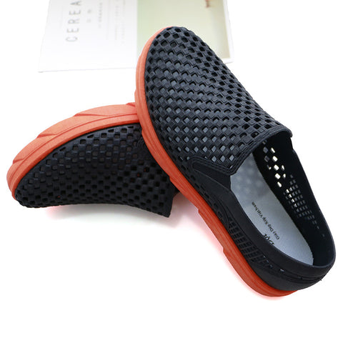 Men's Fashion Outdoor Indoor Two-color Hollow Coast House Slippers