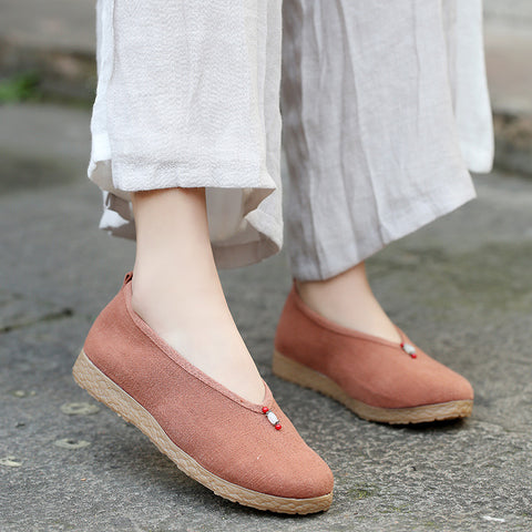 Autumn Ethnic Style Cloth Slip-on Ancient Canvas Shoes