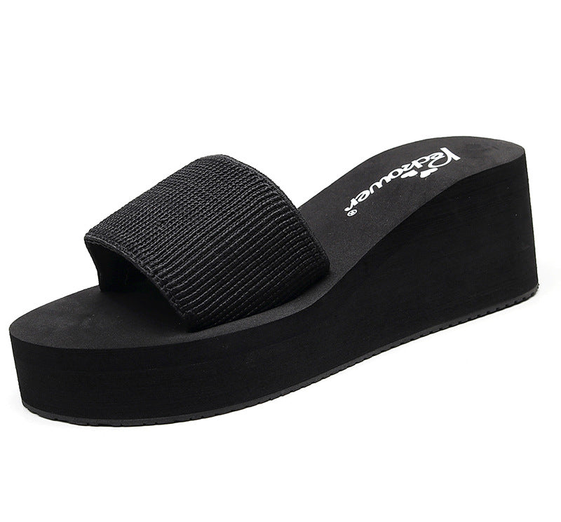 Women's Non-slip Wedge Thick Bottom Seaside Vacation Sandals