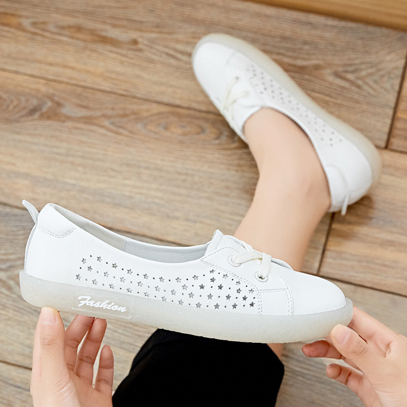 Women's Summer Breathable Beef Tendon Soft Bottom Casual Shoes
