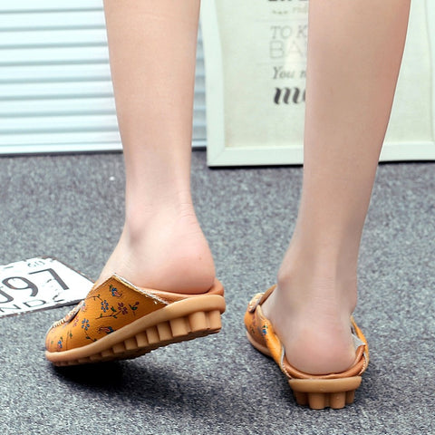Women's Two-way Printed Pumps Shallow Mouth Women's Shoes