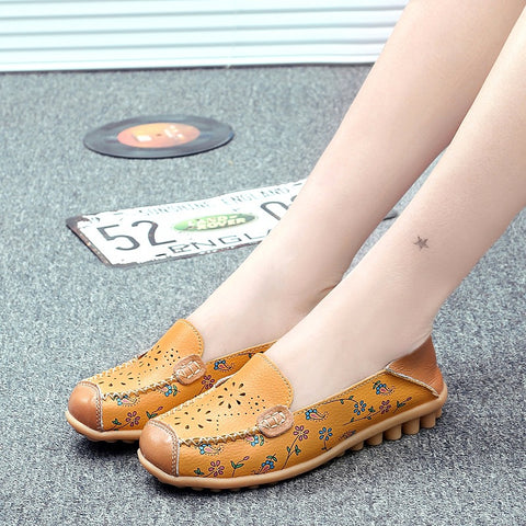Women's Two-way Printed Pumps Shallow Mouth Women's Shoes