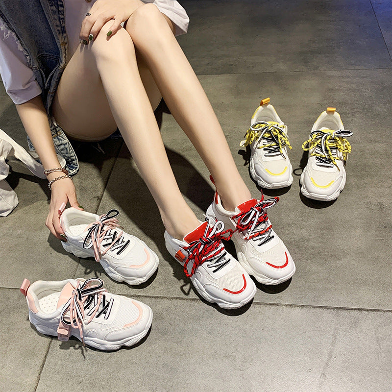 Charming Women's Spring Korean Dad Street Sneakers