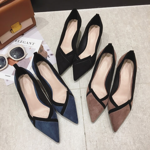 Women's High Stiletto Pointed Toe Shallow Mouth Heels