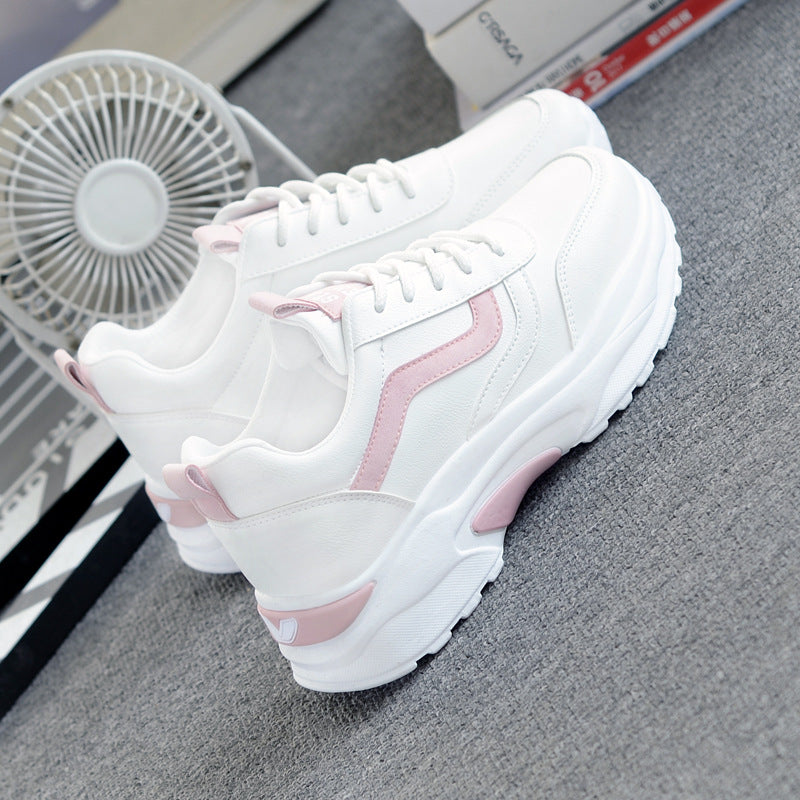 Women's Versatile Korean Style Daddy Platform Sneakers