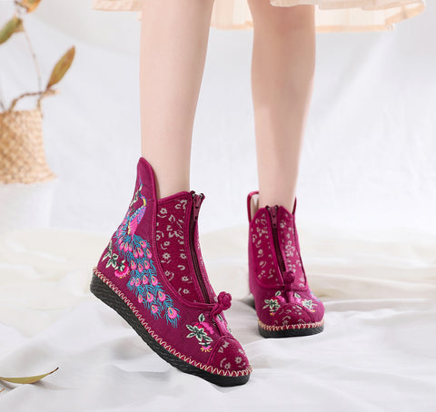 Women's Flat Ethnic Style Boots