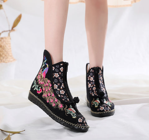 Women's Flat Ethnic Style Boots