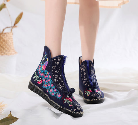 Women's Flat Ethnic Style Boots