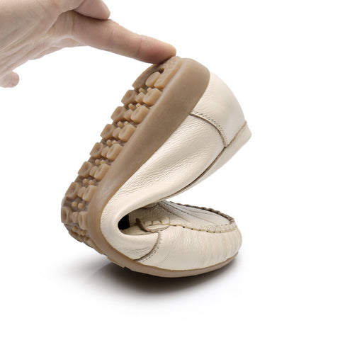 Comfortable Cowhide Pumps Soft Bottom Surface Women's Shoes