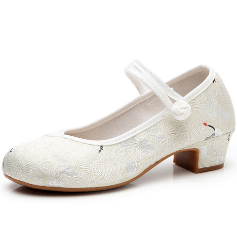 Women's Style Pointed Toe Archaic Improved Canvas Shoes