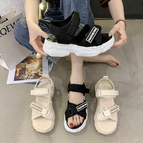 Women's Summer Flat Korean Style Versatile Platform Leisure Sandals