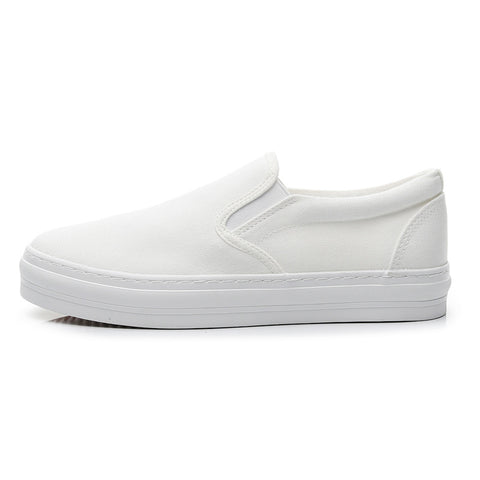 Women's & Men's Thick Bottom Size Slip-on Are Too Canvas Shoes