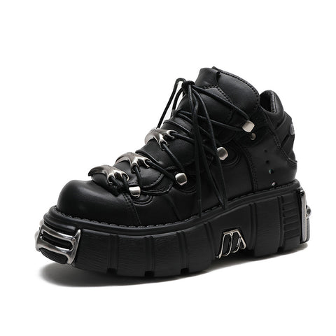 Women's Heavy Metal Platform High-top Punk Style Boots