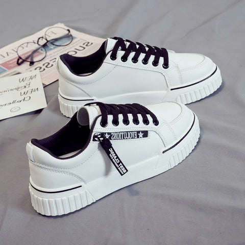 Women's White All-matching Sports Dad Board Sneakers