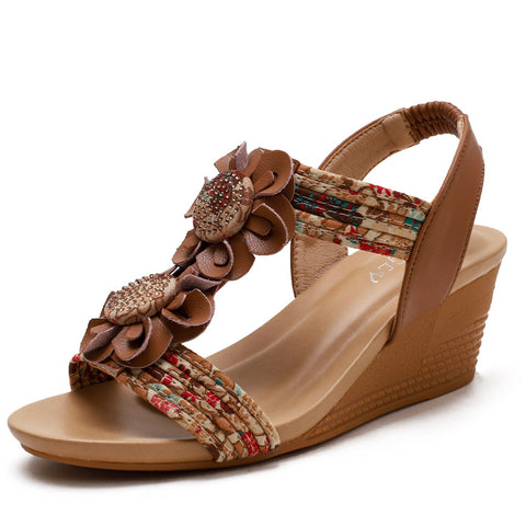 Comfortable New Women's Fashion Strap Wedge Sandals