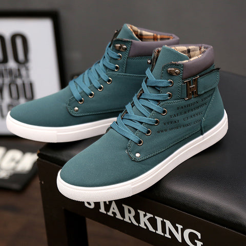 Men's High-top Board Retro Lace Up Trendy Boots
