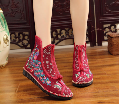 Women's Flat Ethnic Style Boots