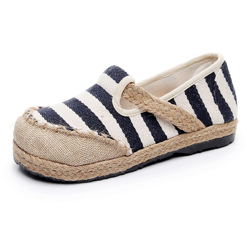 Spring Shallow Mouth Round Canvas Shoes