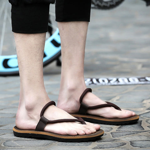 Sandalias de playa de moda de goma con Chanclas de Vietnam para hombre de verano