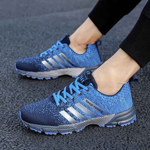 Flying Woven Breathable Shock Absorption Large And Sneakers