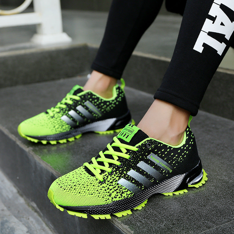 Flying Woven Breathable Shock Absorption Large And Sneakers