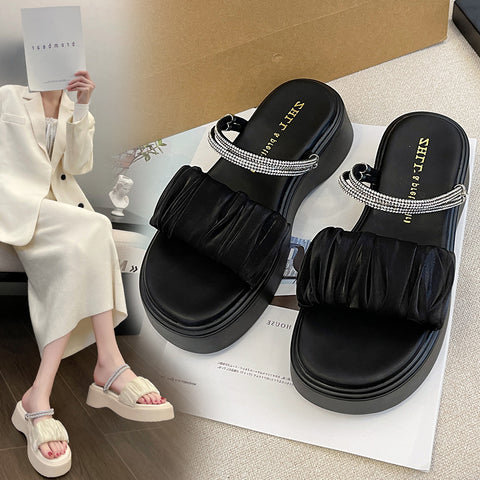 Women's Platform Outer Wear Summer Dual-purpose Plus Slippers