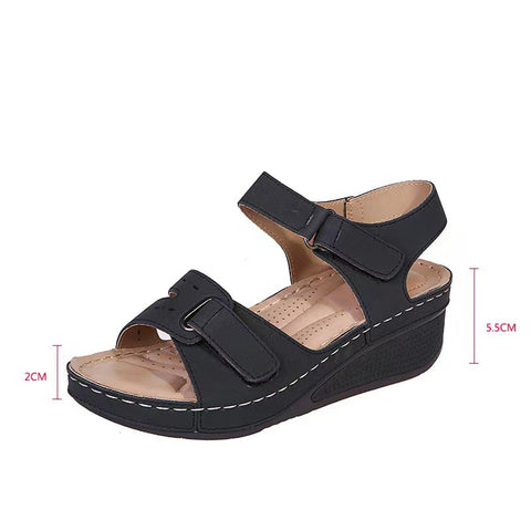 Sommer-Keilabsatz-Sandalen für Damen im Ausverkauf, große Größe