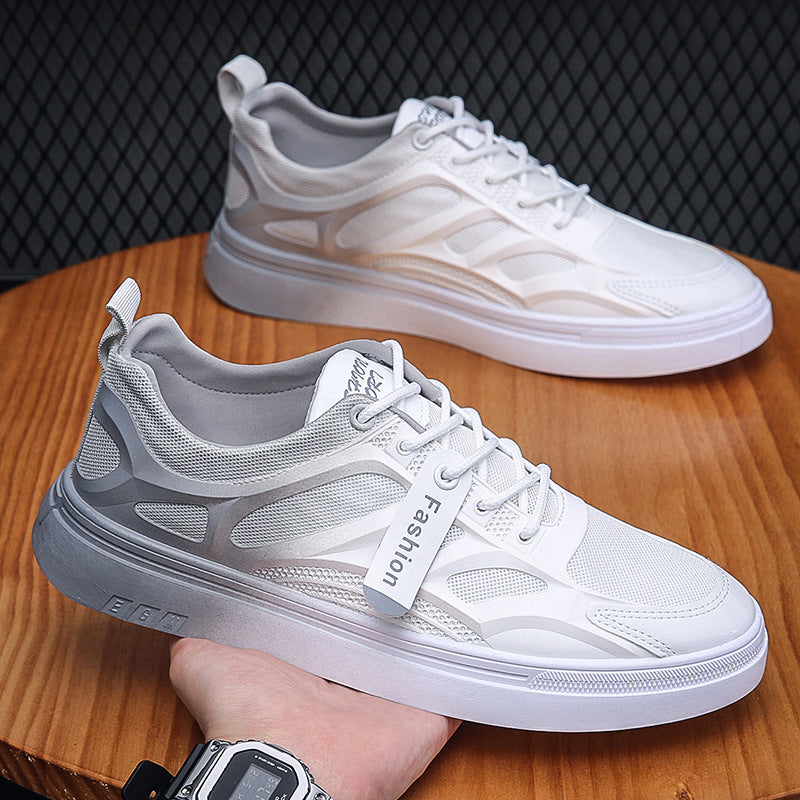 Men's Portable All-match White Skateboard Sports Leisure Sneakers