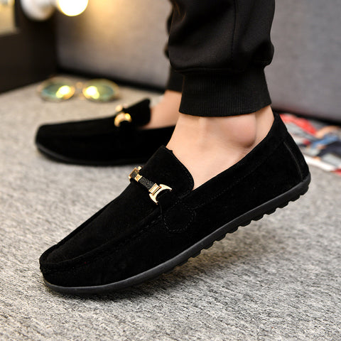Schöne weiße koreanische flache Mode-Loafer für Herren