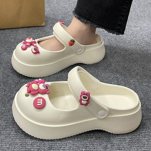 Princess Outer Wear Thick Bottom Beach House Slippers