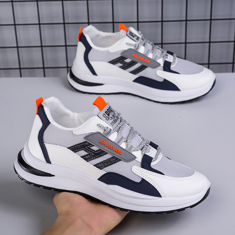 Men's Mesh Breathable Lace Up Youth Sneakers