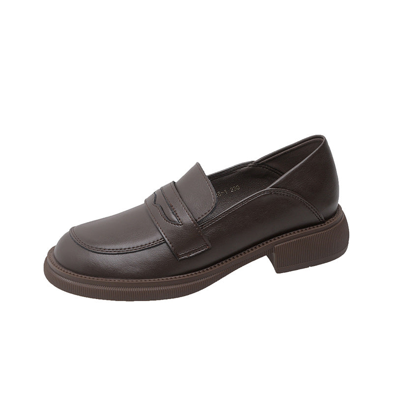Comfortable Women's Small British Style Slip-on Loafers