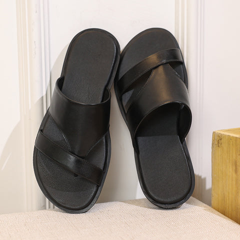 Men's First Layer Cowhide Outdoor Trendy Sandals