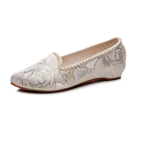 Women's Chinese Style Retro Embroidered Ethnic Ancient Costume Canvas Shoes