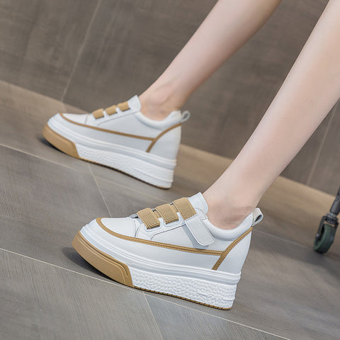 Women's Platform Height Increasing Insole Magic Sneakers