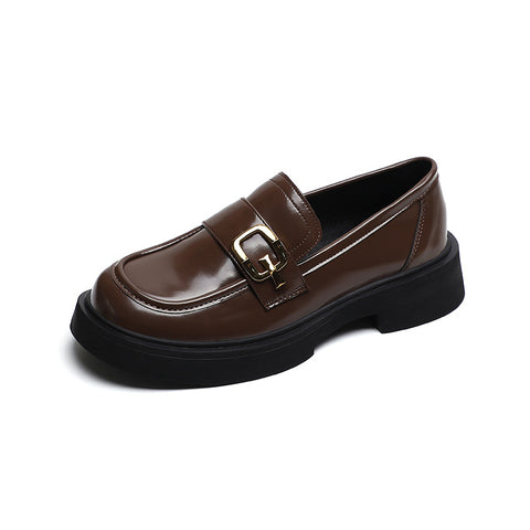 Graceful Women's Chunky Square/round Head Small Loafers